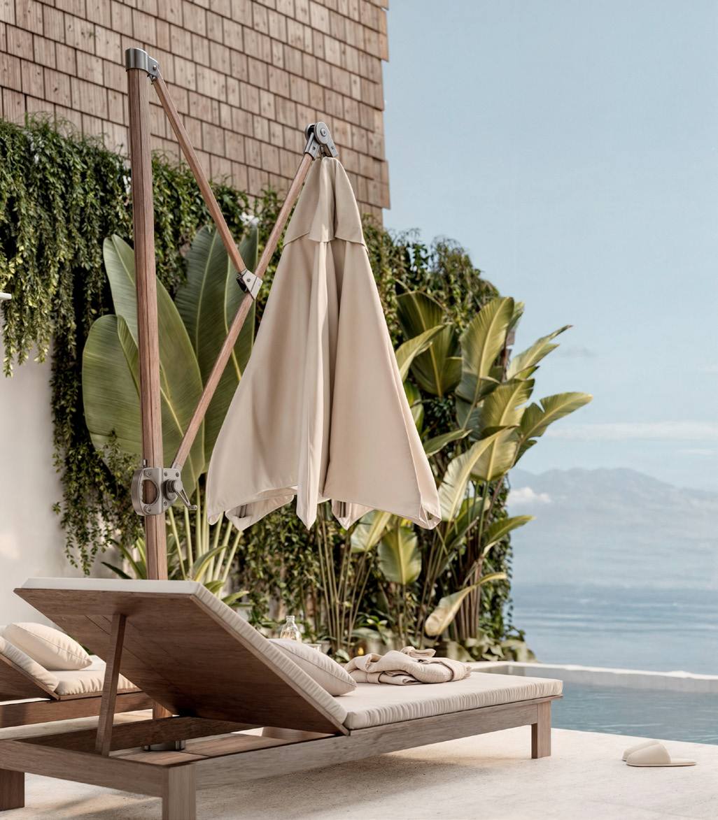 Render: pool terrace with ocean view
